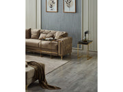 Bolivya Convertible Sectional Sofa Beige in Beige - 105-BOL-ANK153-5