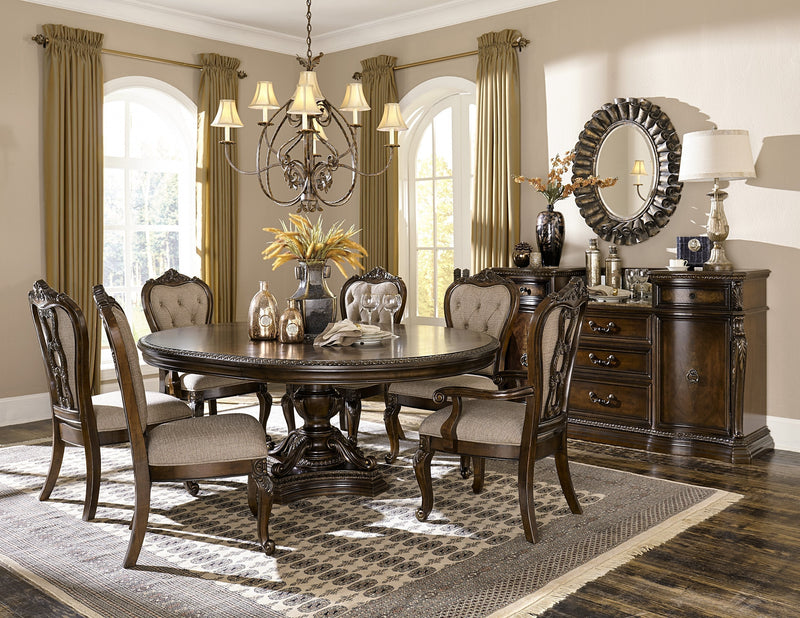 Bonaventure Park Cherry Round/Oval Dining Set - Lara FurnitureDining Room Set
