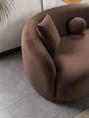Bonita Coffee Velvet Sofa 91" - BONITACOFFEEVL-S