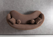 Bonita Coffee Velvet Sofa 91" & Loveseat 81" - BONITACOFFEEVL-SL