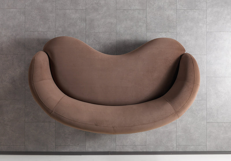 Bonita Coffee Velvet Sofa 91" & Loveseat 81" - BONITACOFFEEVL-SL