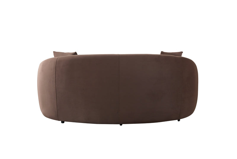 Bonita Coffee Velvet Sofa 91" & Loveseat 81" - BONITACOFFEEVL-SL