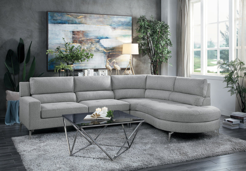 Bonita Gray RAF Sectional - Lara FurnitureSectional