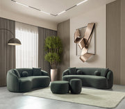 Bonita Green Velvet Sofa 91" - BONITAGREENVL-S