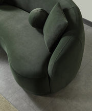 Bonita Green Velvet Sofa 91" - BONITAGREENVL-S