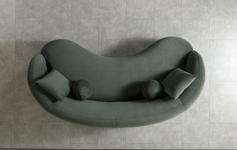 Bonita Green Velvet Sofa 91" & Loveseat 81" [ETA: 9/10] - BONITAGREENVL-SL