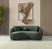 Bonita Green Velvet Sofa 91" & Loveseat 81" [ETA: 9/10] - BONITAGREENVL-SL
