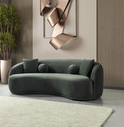 Bonita Green Velvet Sofa 91" & Loveseat 81" [ETA: 9/10] - BONITAGREENVL-SL
