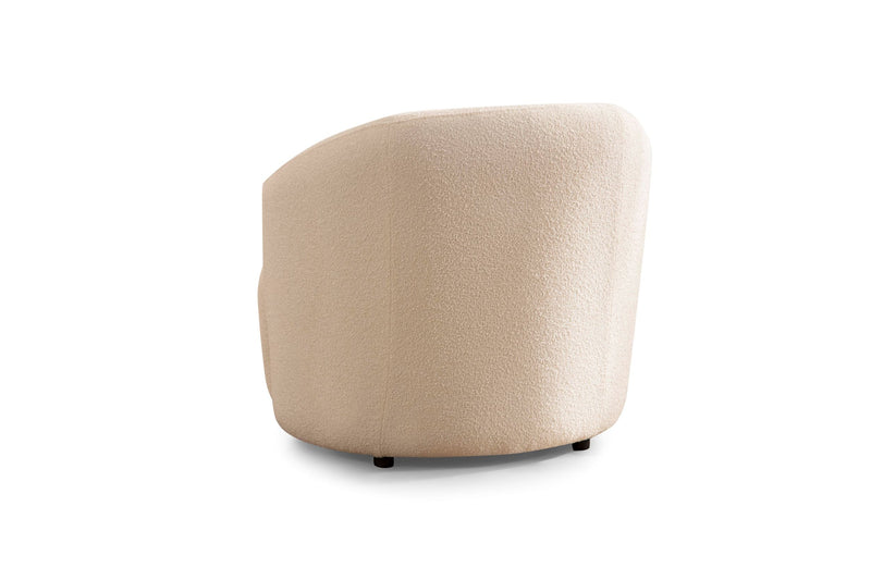 Bonita Ivory Boucle Accent Chair - BONITAIVORY-CHAIR