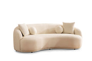 Bonita Ivory Boucle Living Room Set - Lara FurnitureLiving Room Set