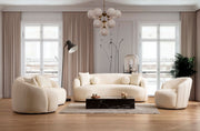Bonita Ivory Boucle Loveseat - BONITAIVORY-L