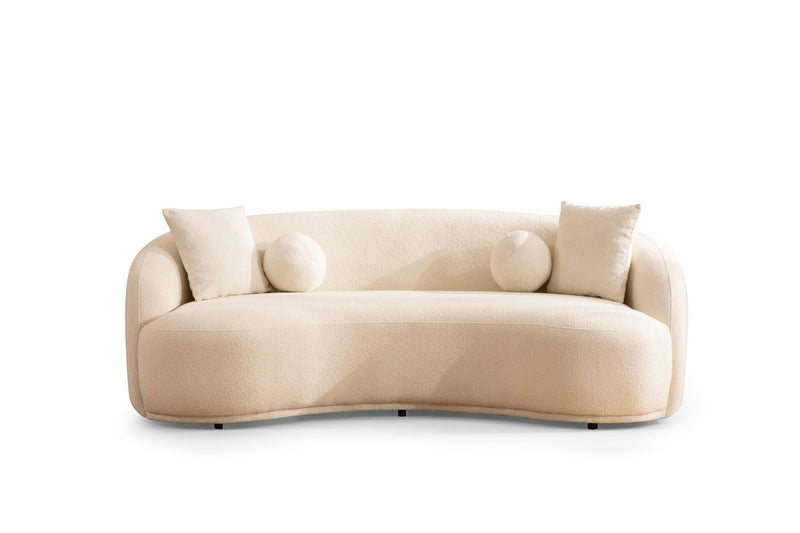 Bonita Ivory Boucle Sofa - BONITAIVORY-S