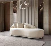 Bonita Ivory Boucle Sofa Chaise 87" - BONITAIVORY-SC