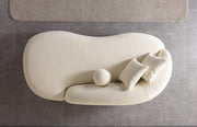 Bonita Ivory Boucle Sofa Chaise 87" - BONITAIVORY-SC