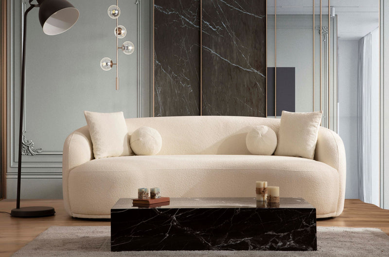 Bonita Ivory Boucle Sofa & Loveseat - BONITAIVORY-SL