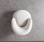 Bonita Ivory Velvet Accent Chair - BONITAIVORYVL-C