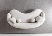 Bonita Ivory Velvet Sofa 91" & Loveseat 81" - BONITAIVORYVL-SL
