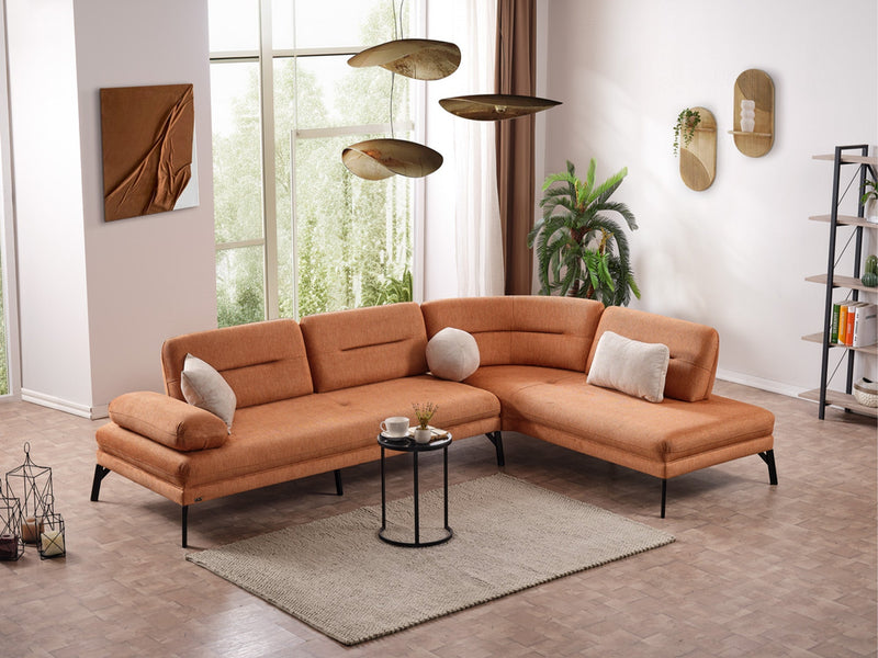 Bonita Sectional Sofa in Grey - 200-ELIF-BON-A502-S
