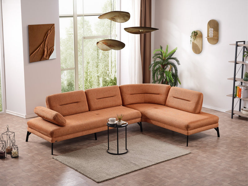 Bonita Sectional Sofa in Grey - 200-ELIF-BON-A502-S