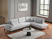 Bonita Sectional Sofa in Grey - 200-ELIF-BON-A502-S