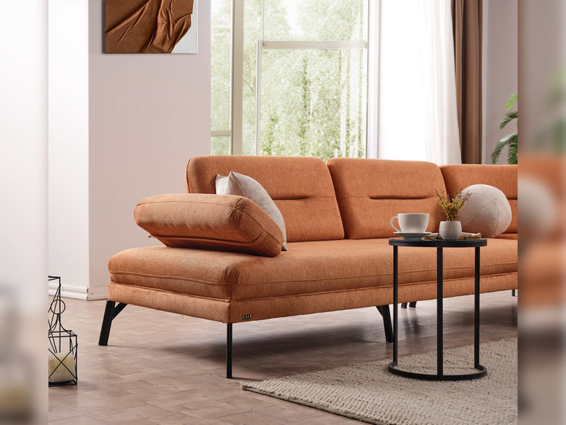 Bonita Sectional Sofa in Grey - 200-ELIF-BON-A502-S