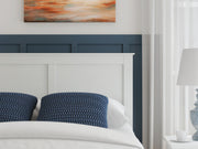 Bostwick Shoals Full Panel Bed, Dresser, Mirror and Chest in White - PKG021567