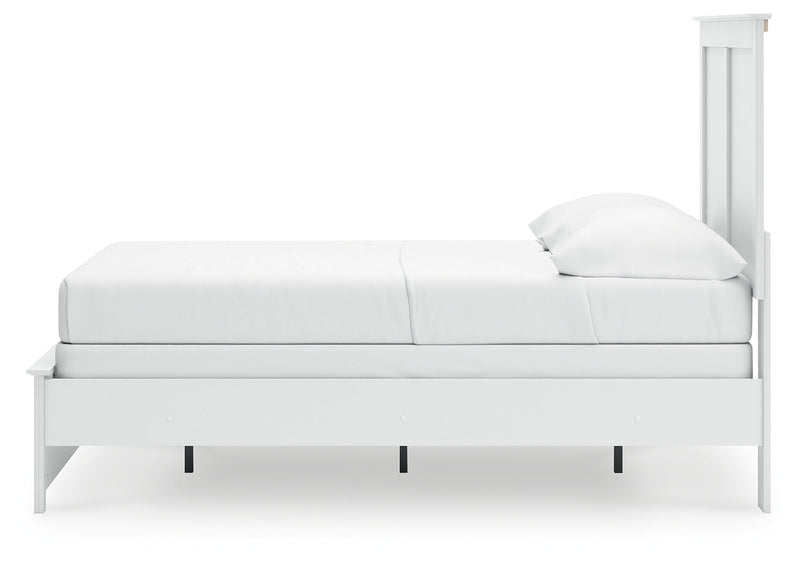 Bostwick Shoals Full Panel Bed with Dresser and Nightstand in White from Ashley - Lara Furniture