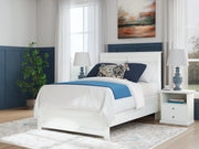 Bostwick Shoals Full Panel Bed with Dresser and Nightstand in White from Ashley - Lara Furniture