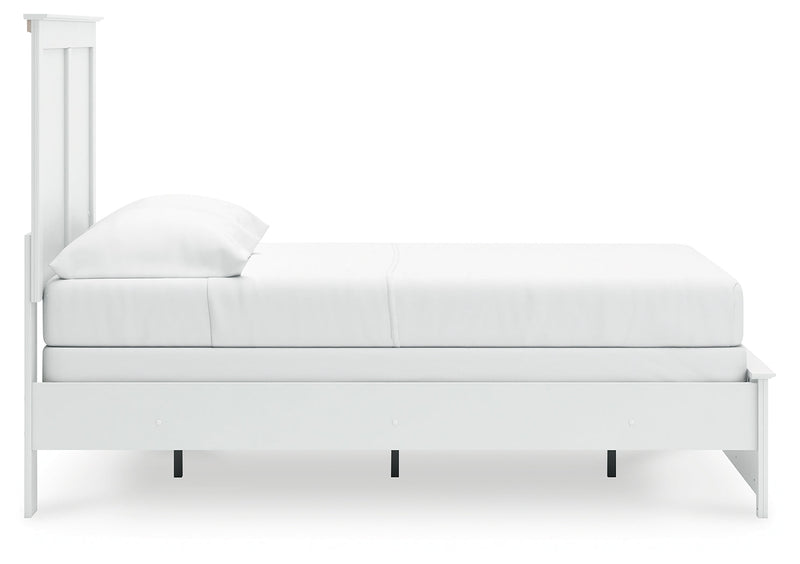 Bostwick Shoals Full Panel Bed with Dresser and Nightstand in White from Ashley - Lara Furniture