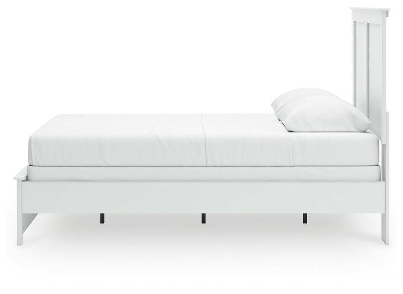 Bostwick Shoals Queen Panel Bed with Dresser and Nightstand in White from Ashley - Lara Furniture