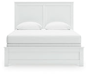 Bostwick Shoals Queen Panel Bed with Dresser and Nightstand in White from Ashley - Lara Furniture