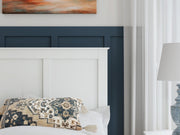 Bostwick Shoals Twin Panel Bed, Dresser, Mirror, Chest and Nightstand in White - PKG021560