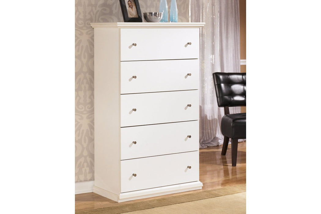 Bostwick Shoals White Chest of Drawers - Gate FurnitureChest