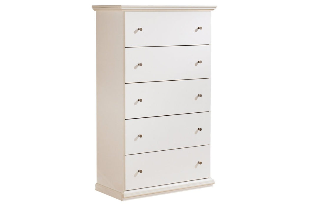 Bostwick Shoals White Chest of Drawers - Gate FurnitureChest