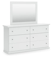 Bostwick Shoals White Dresser and Mirror - B139B40