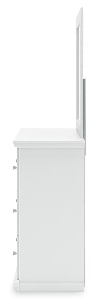 Bostwick Shoals White Dresser and Mirror - B139B40