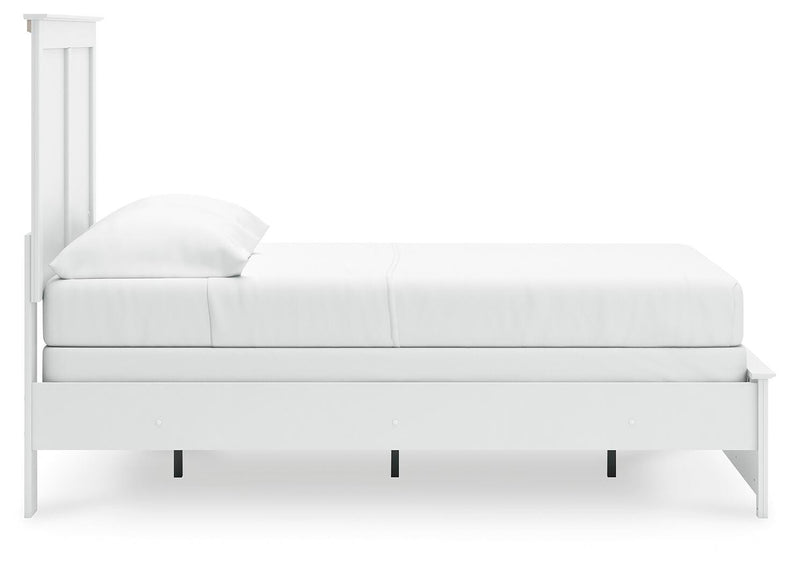 Bostwick Shoals White Full Panel Bed, Dresser, Mirror and Nightstand - B139B58