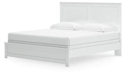 Bostwick Shoals White King Panel Bed, Dresser, Mirror and 2 Nightstands - B139B52