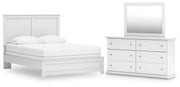 Bostwick Shoals White Queen Panel Bed, Dresser and Mirror - B139B69