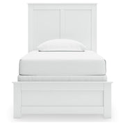 Bostwick Shoals White Twin Panel Bed, Chest and Nightstand - B139B64