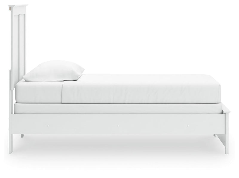 Bostwick Shoals White Twin Panel Bed, Chest and Nightstand - B139B64