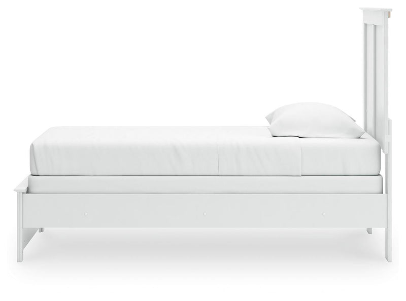 Bostwick Shoals White Twin Panel Bed, Chest and Nightstand - B139B64