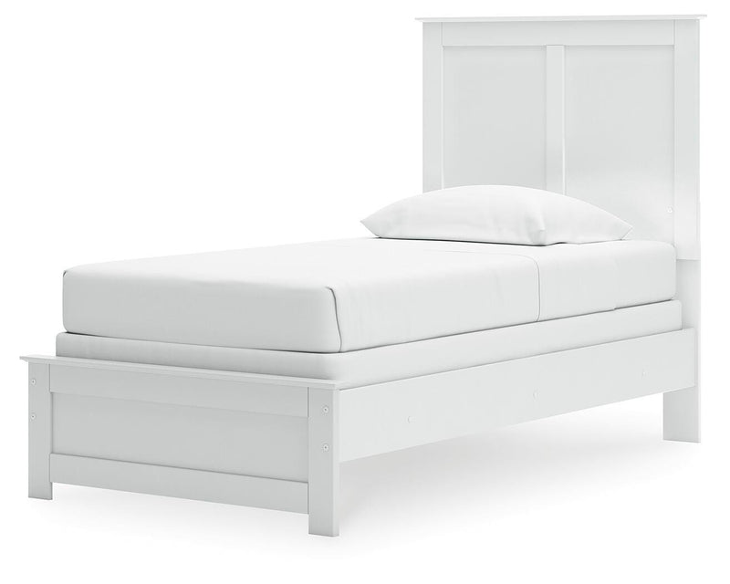 Bostwick Shoals White Twin Panel Bed, Chest and Nightstand - B139B64