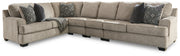 Bovarian Stone 4-Piece Sectional with Ottoman from Ashley - Lara Furniture