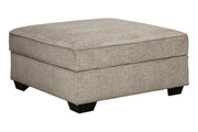 Bovarian Stone Ottoman - Gate FurnitureOttoman