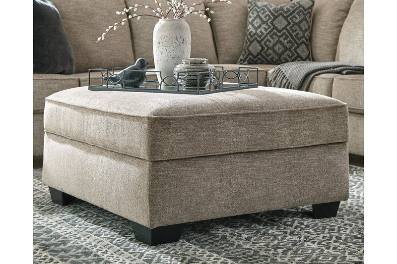 Bovarian Stone Ottoman - Gate FurnitureOttoman