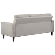 Bowen 2-piece Upholstered Track Arm Tufted Sofa Set Beige - 506785-S2