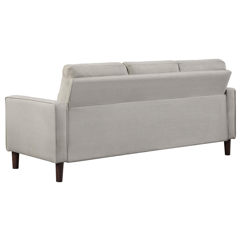 Bowen 2-piece Upholstered Track Arm Tufted Sofa Set Beige - 506785-S2