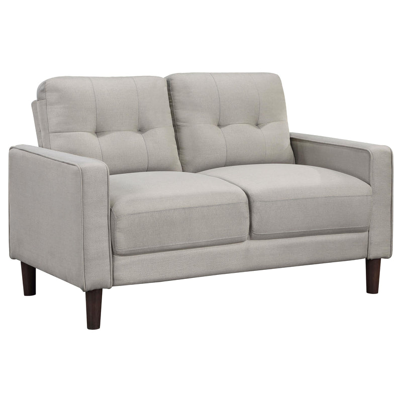 Bowen 2-piece Upholstered Track Arm Tufted Sofa Set Beige - 506785-S2