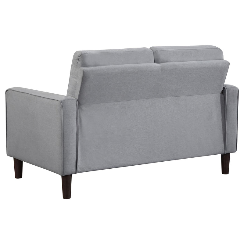 Bowen 2-piece Upholstered Track Arm Tufted Sofa Set Grey - 506781-S2